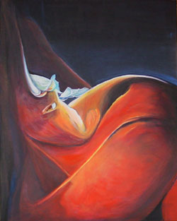 Fabelwesen,  Acryl auf Leinwand,   80x100cm